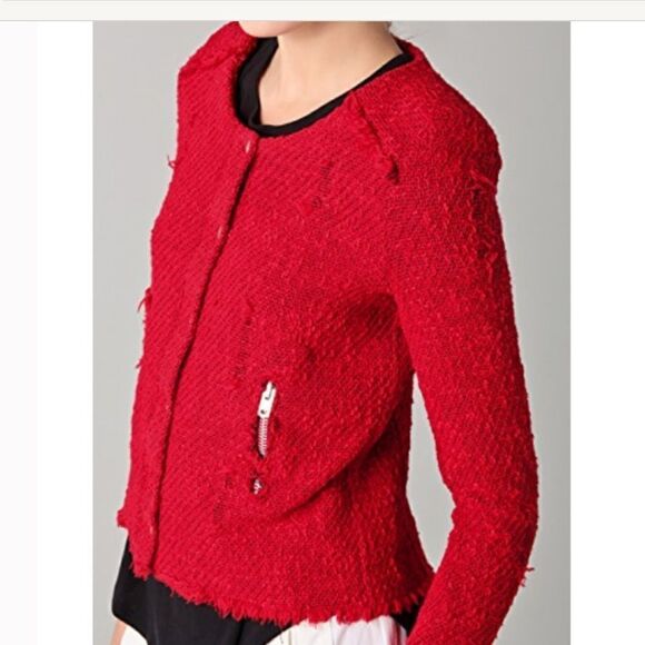 IRO Agnette Distressed Tweed Jacket - Picture 2 of 10